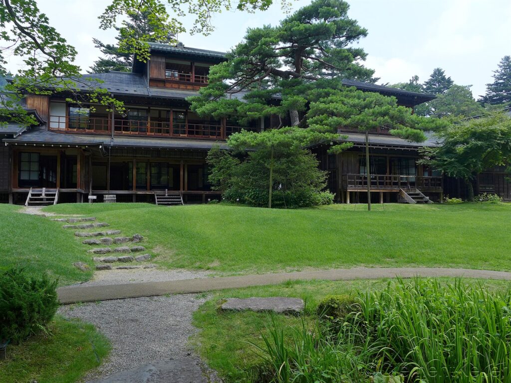 Extérieurs de la villa impériale Tamozawa à Nikko