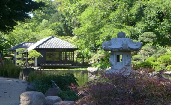 Etang et villa au jardin Japanischer Garten Kaiserslautern