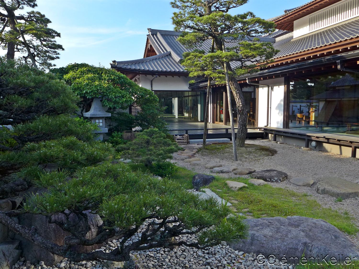 Détails du jardin dans le Musée d'histoire de Matsue